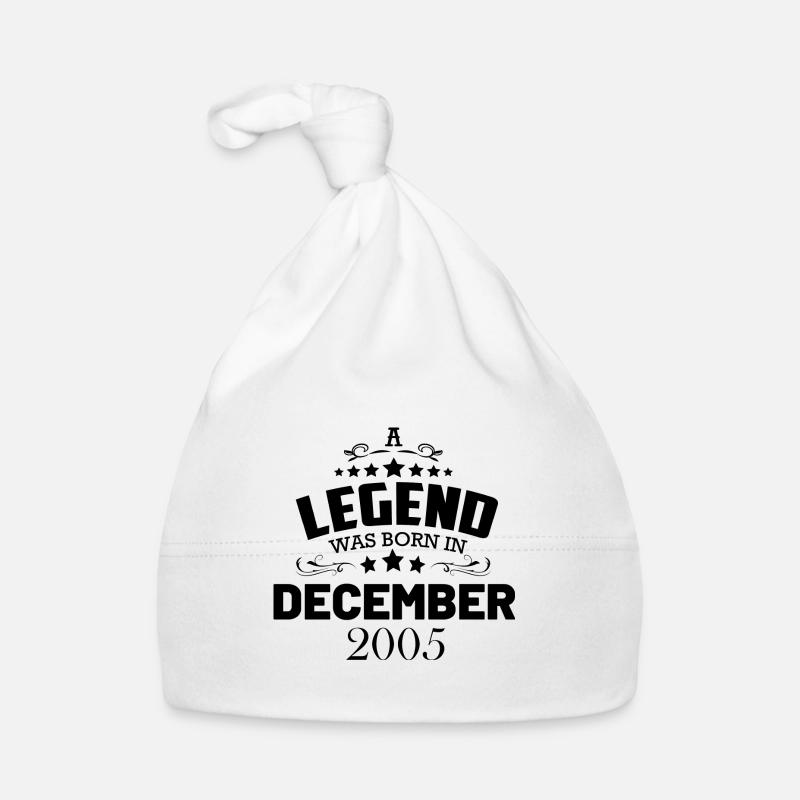 18e anniversaire Légende Décembre 2005 Bonnet bio Bébé