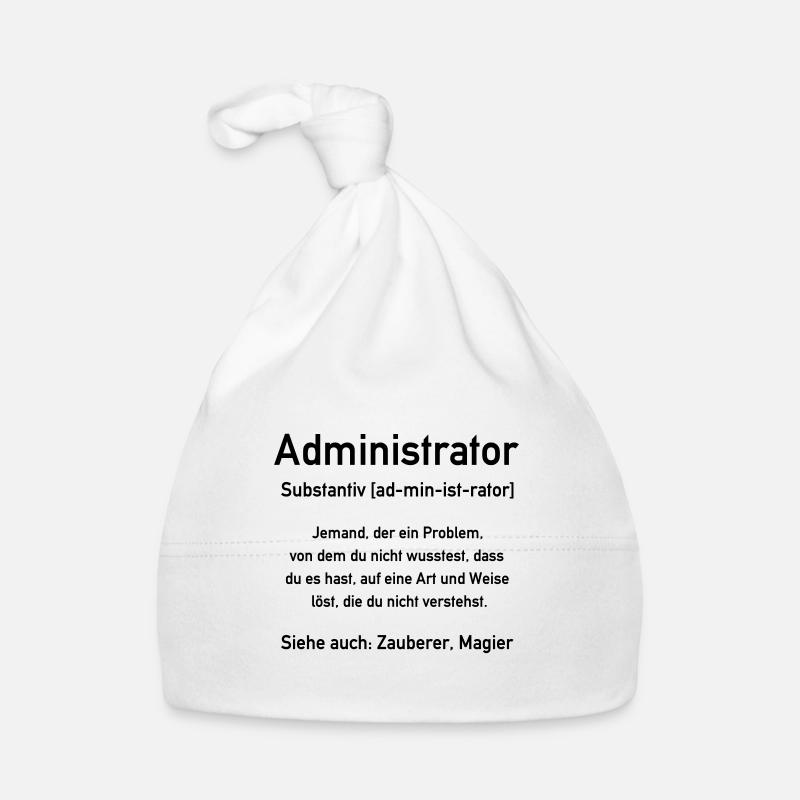 Administrator - Admin - In allen Vector Farben Baby Bio-Mütze