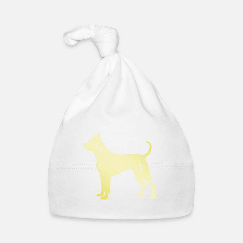 Silhouette de chien Dogue Argentino Bonnet bio Bébé