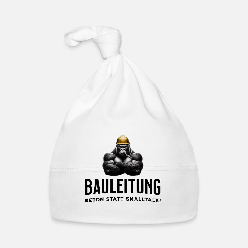 Bauleitung Baby Bio-Mütze