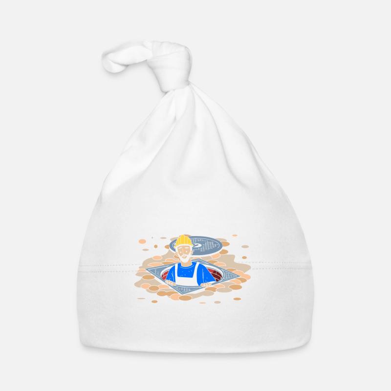Sewer workers - I'm deep in the shit Organic Baby Cap