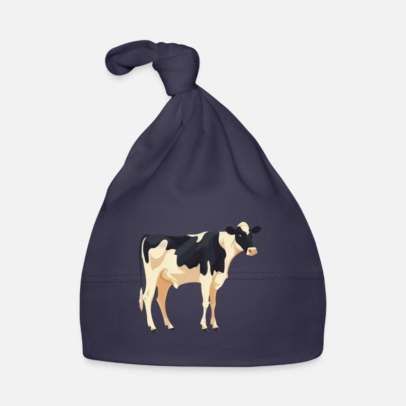 Vache debout - conception simple Bonnet bio Bébé