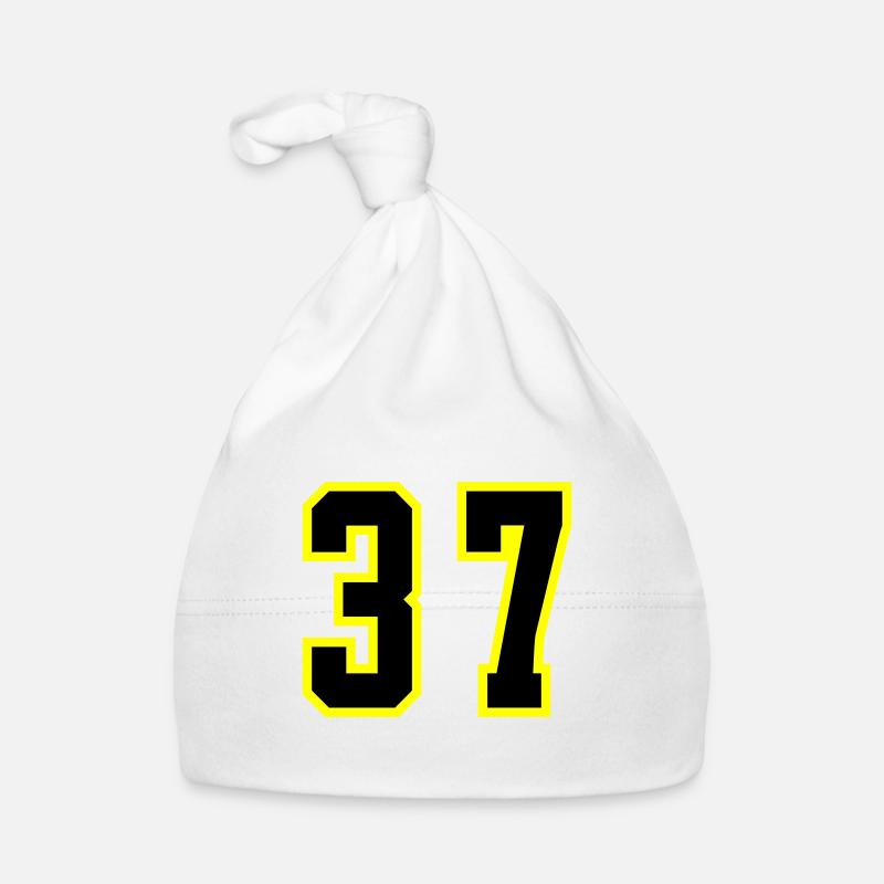 37 Number Jersey Organic Baby Cap