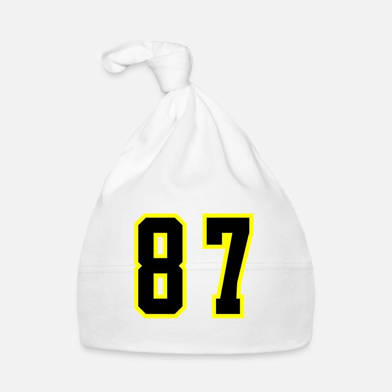 87 Number Leotard Organic Baby Cap