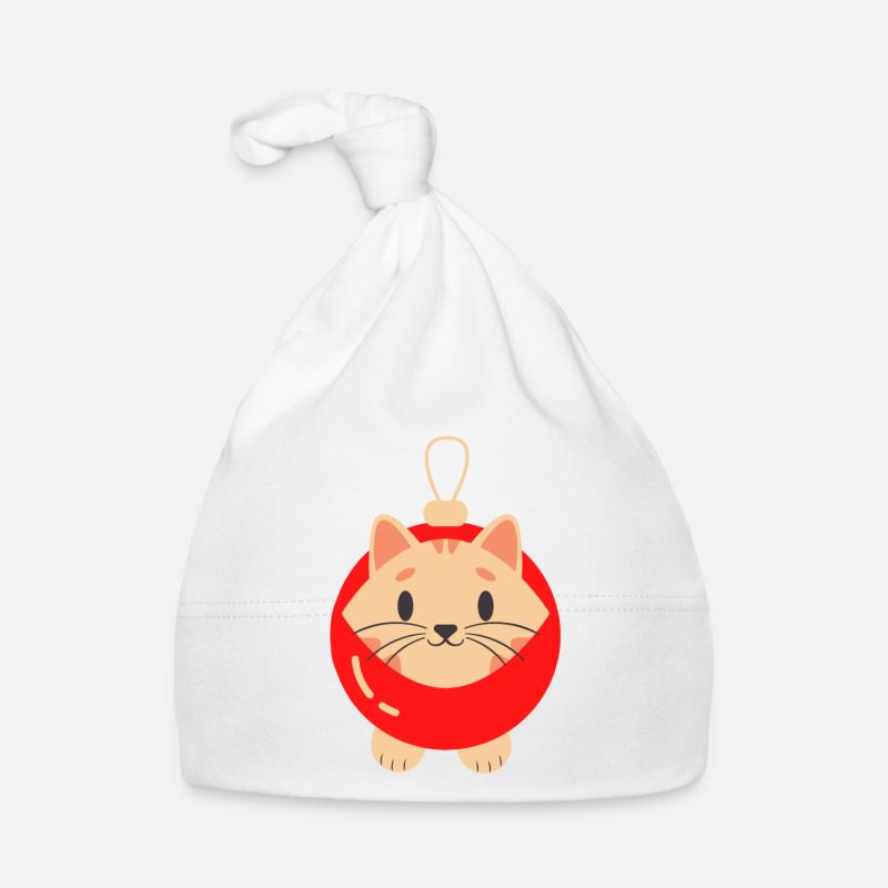 Chat drôle cadeau noël chat propriétaire Bonnet bio Bébé