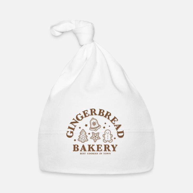Weihnachten Gingerbread Bakery Lebkuchen Plätzchen Baby Bio-Mütze