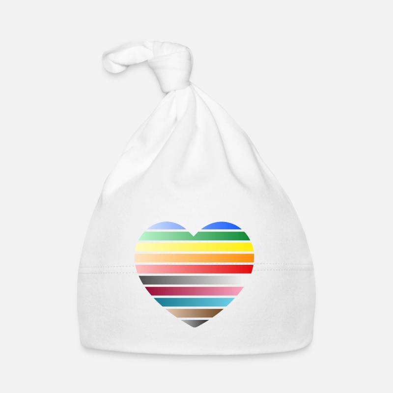 LOVE - rainbow Organic Baby Cap