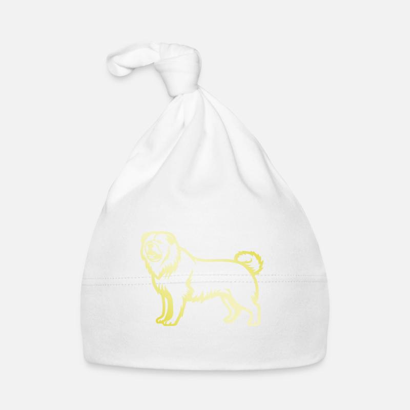 Chow Chow Silhouette de chien Bonnet bio Bébé