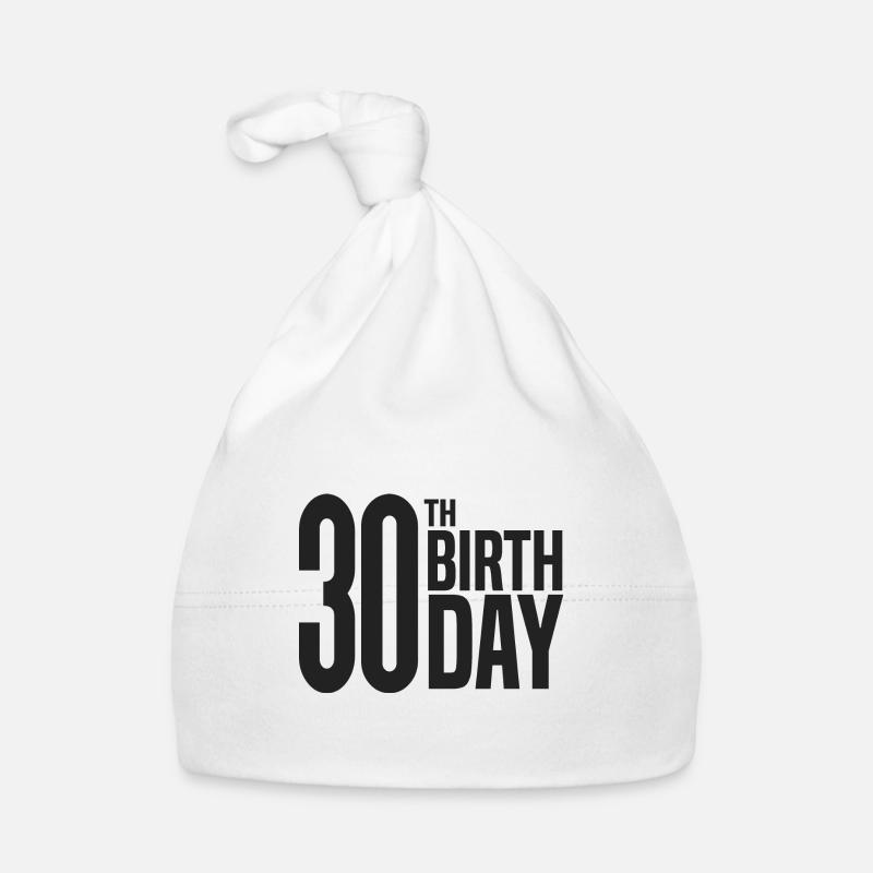 30th Birthday Organic Baby Cap