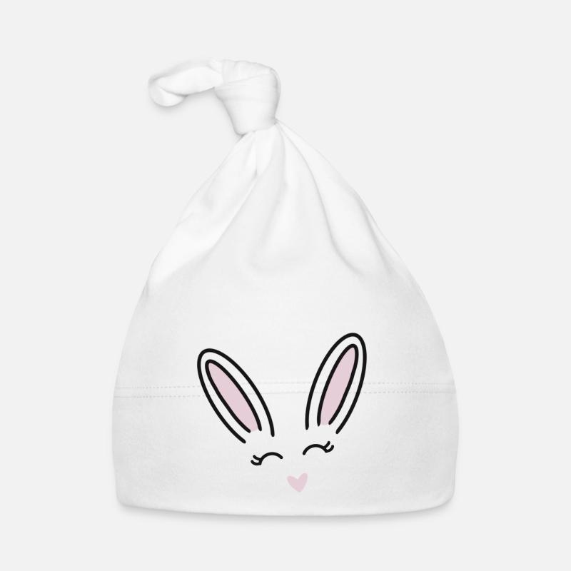 Süßes Häschen Baby Bio-Mütze