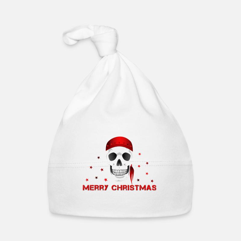Merry Christmas skull Baby Bio-Mütze