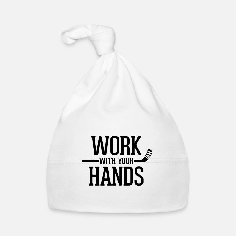 Work With Your Hands Hockey Organic Baby Cap