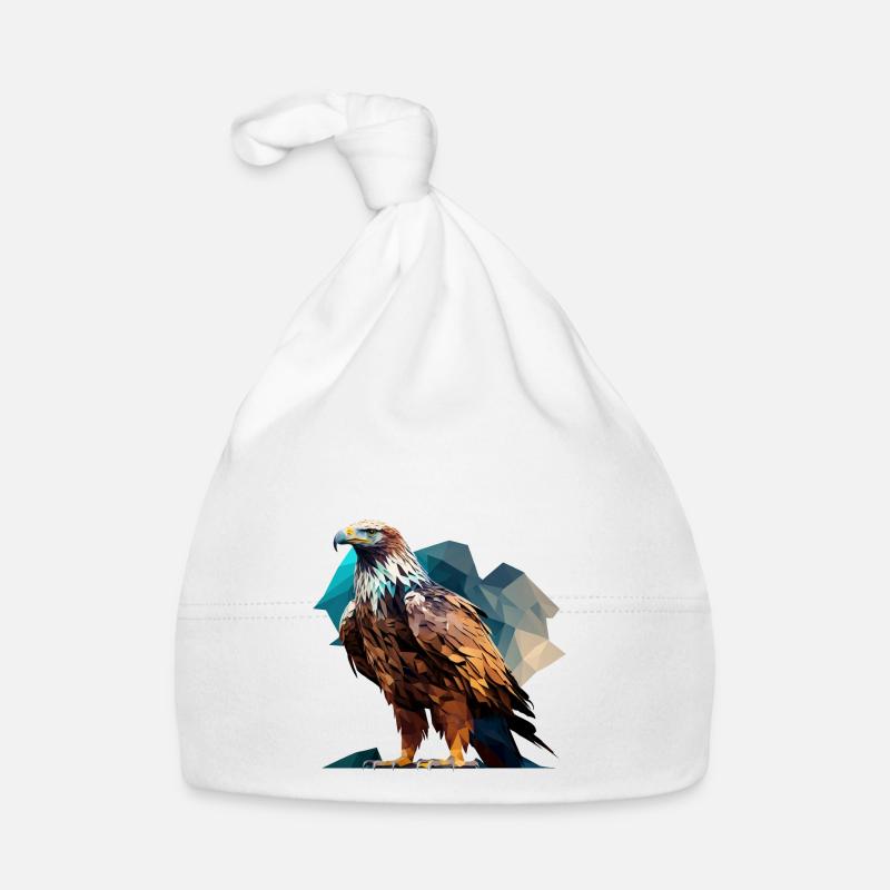 Aigle polygonal majestueux – Oiseau de proie Bonnet bio Bébé