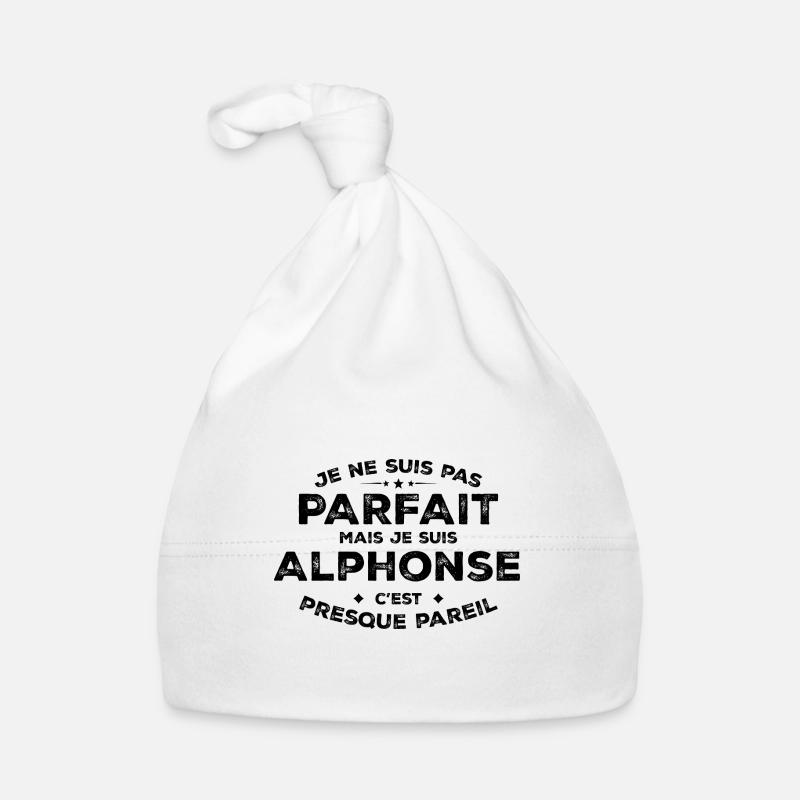 Alphonse A first name, an attitude Alphonse Humour Organic Baby Cap