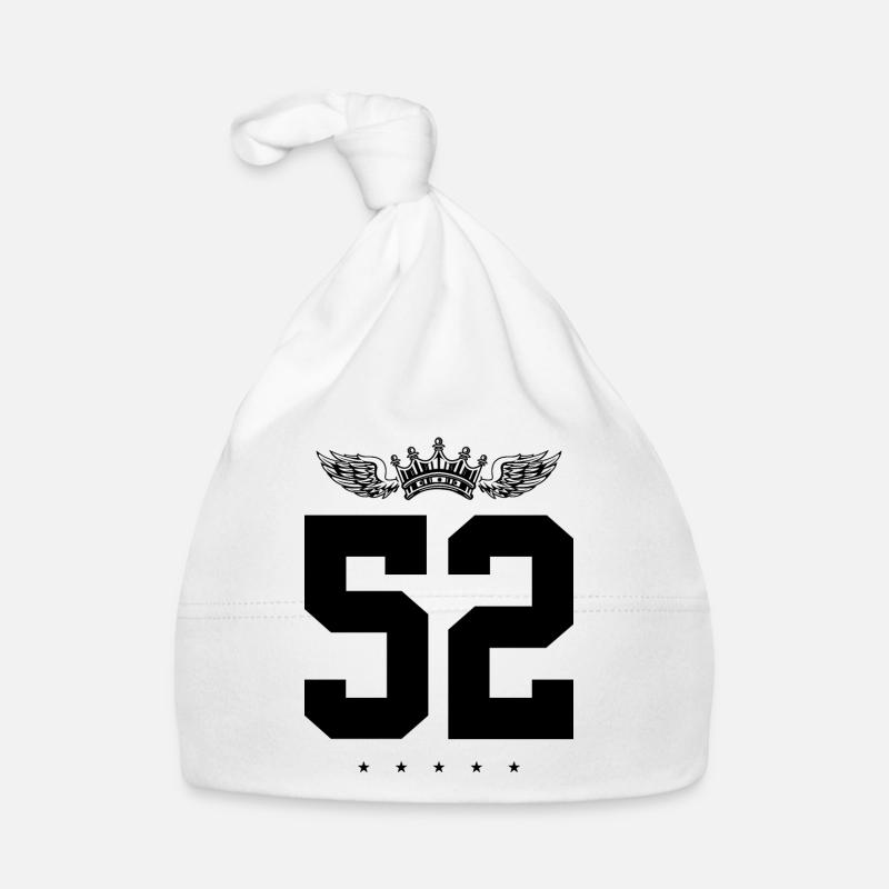 52 Zahl Krone Baby Bio-Mütze