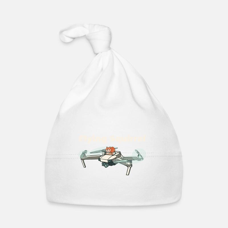 Flying squirrel - squirrel in quadcopter Organic Baby Cap