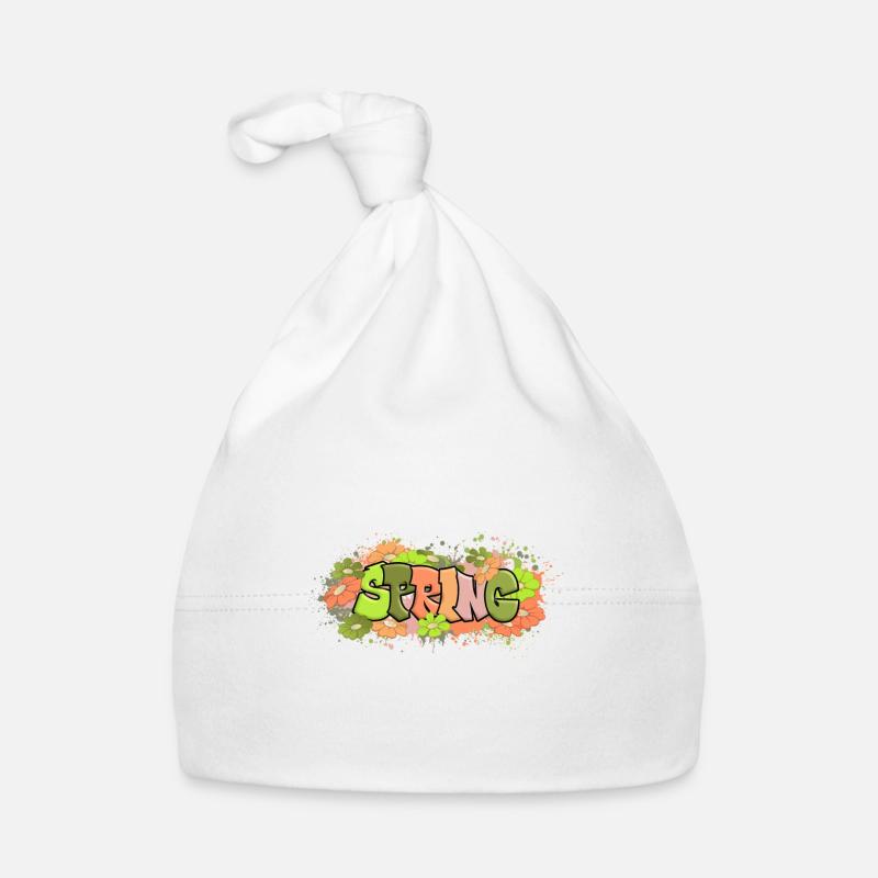 Spring Flowers Organic Baby Cap