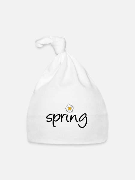 Spring - Baby Bio-Mütze - Weiß - Vorne
