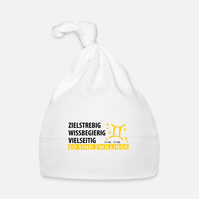 Sternzeichen Zwilling - Eigenschaften Baby Bio-Mütze