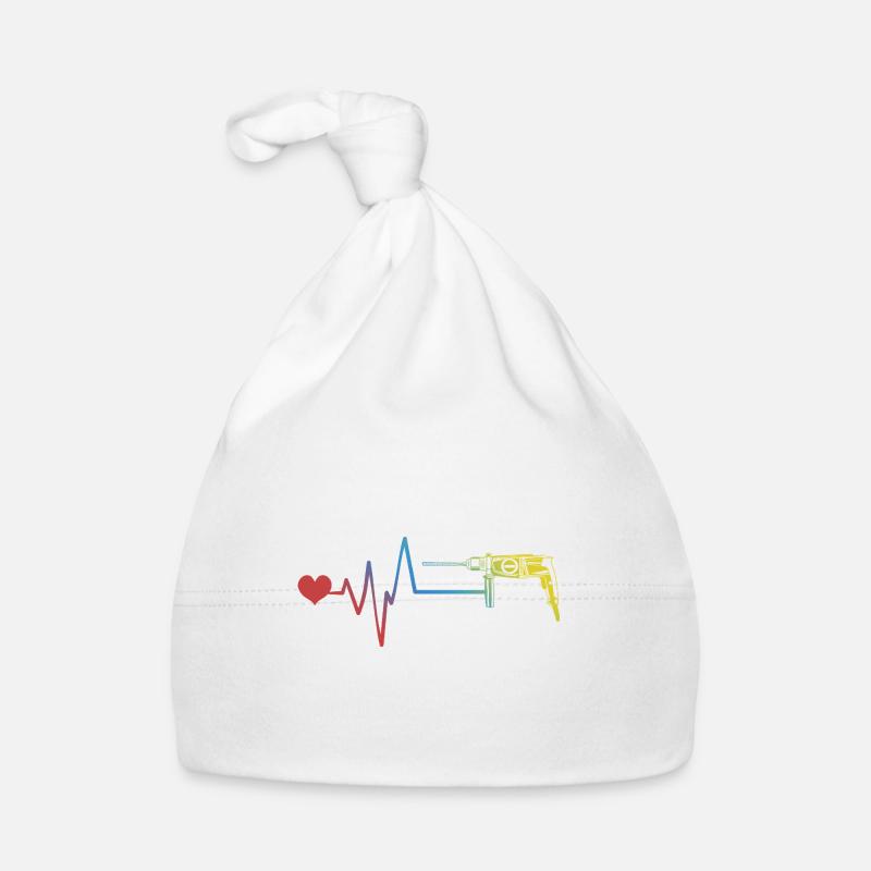 Drill pulse heartbeat Organic Baby Cap