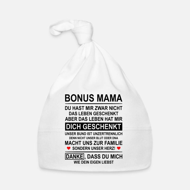 Bonus Mama Danke Stiefmutter Baby Bio-Mütze