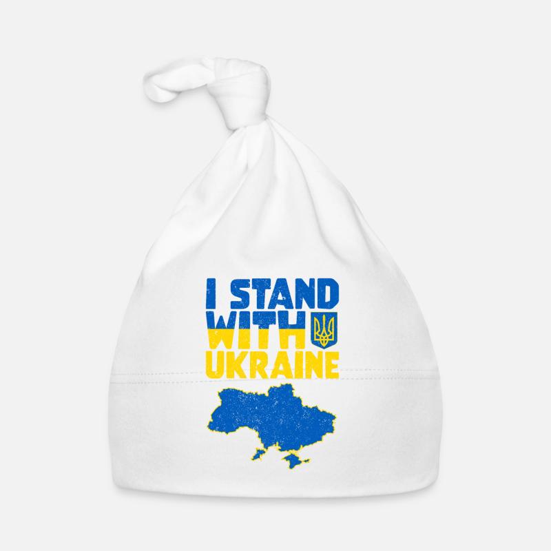 Ukraine Support - I Stand With Ukraine Organic Baby Cap