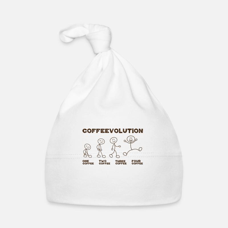 Office Quote Coffee Lover Coffeevolution Evolution Baby Bio-Mütze