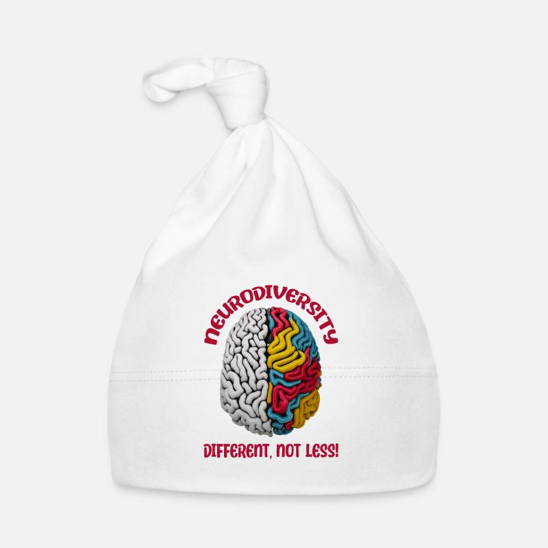 "Different, Not Less" Neurodiversity Organic Baby Cap