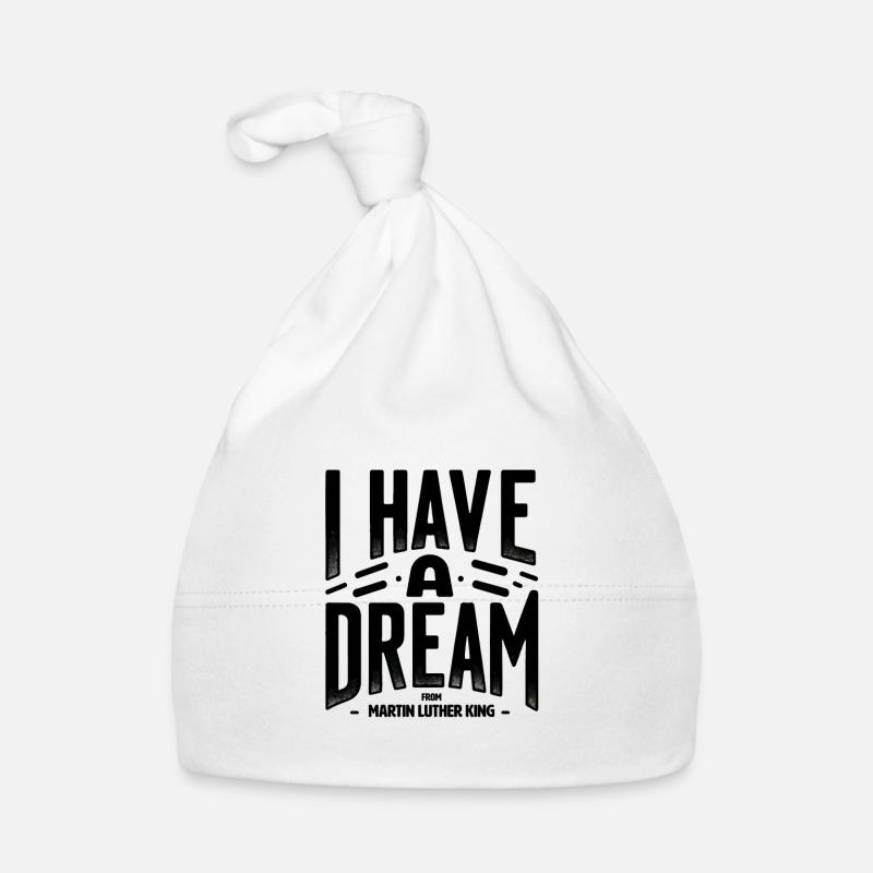 Ich habe ein Traum-MLK-zeitloses Zitat-Design Baby Bio-Mütze