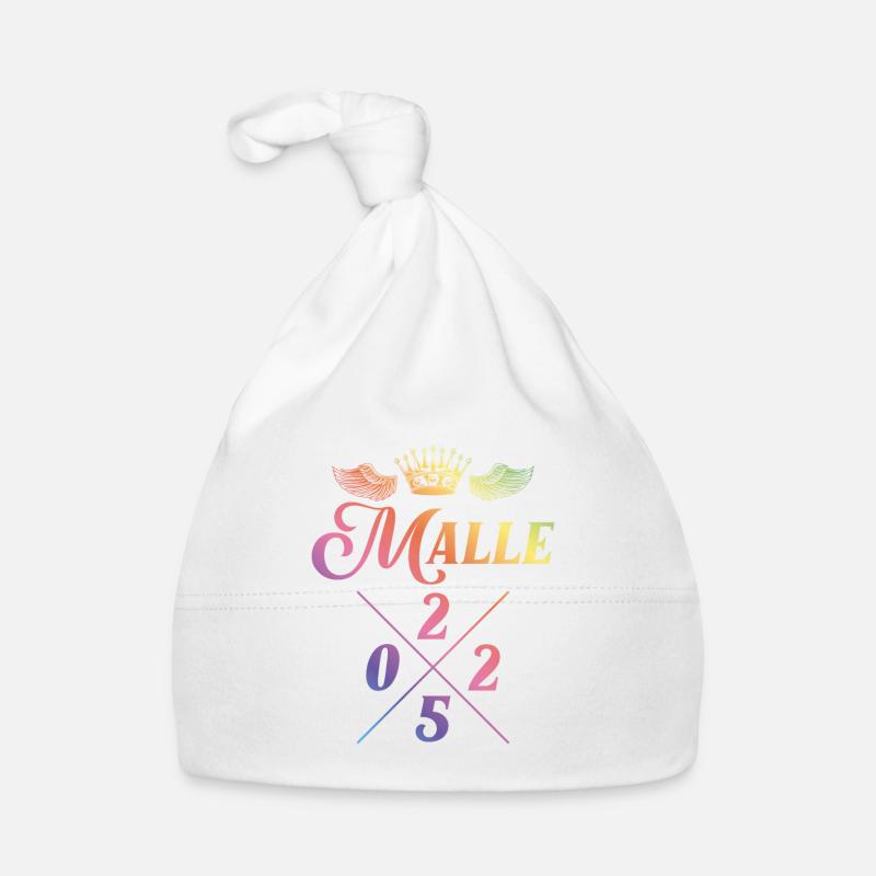 Malle 2025 Krone Bunt Mallorca Baby Bio-Mütze