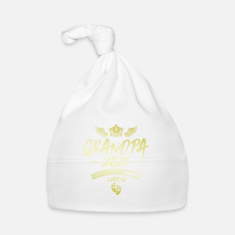 Opa 2025 Loading Grandpa Spruch Baby Bio-Mütze