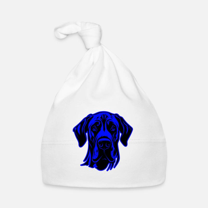 Great Dane Dog Animal Portrait Organic Baby Cap