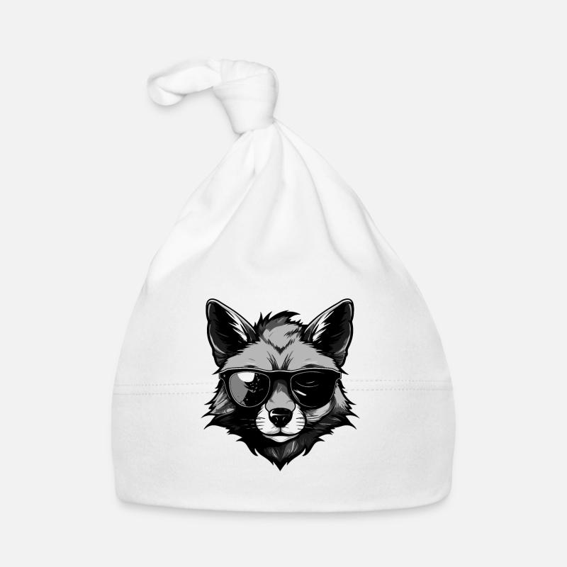 Fuchs Hipster Cool Party Baby Bio-Mütze