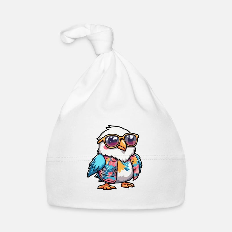 Taube Vogel Lustig Sommer Baby Bio-Mütze