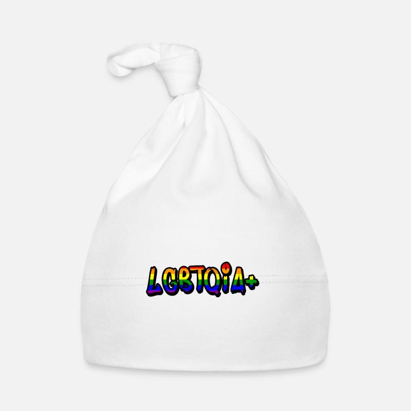 Drapeau arc-en-ciel LGBTQIA+ - Regenbogenfahne Bonnet bio Bébé