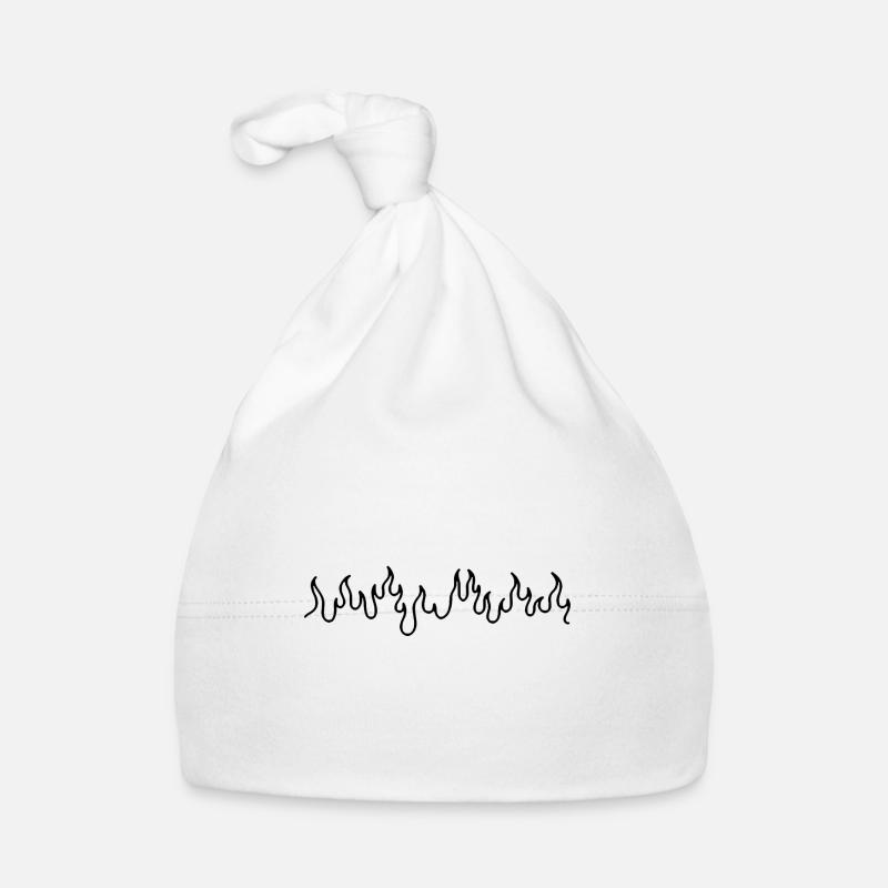 Fire, Flames, Burning, In fire, In flames Organic Baby Cap