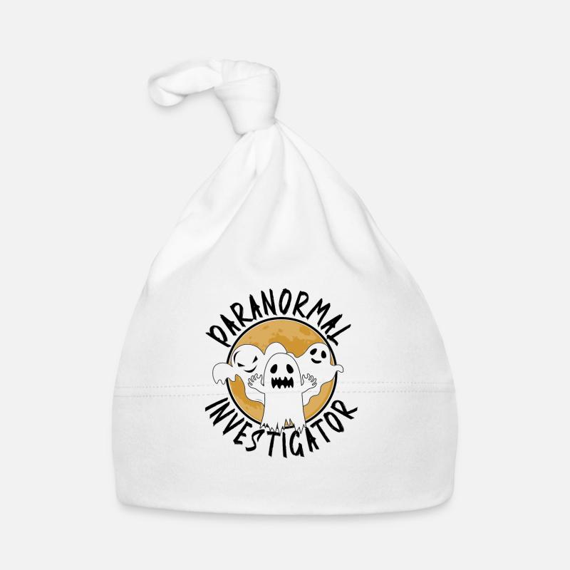 Ghost Hunter Haunted House Paranormal Halloween Organic Baby Cap