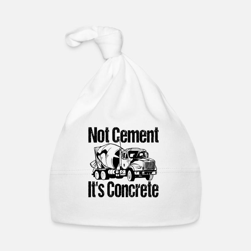 Concrete mixer Construction site Concrete builder Concreting Organic Baby Cap