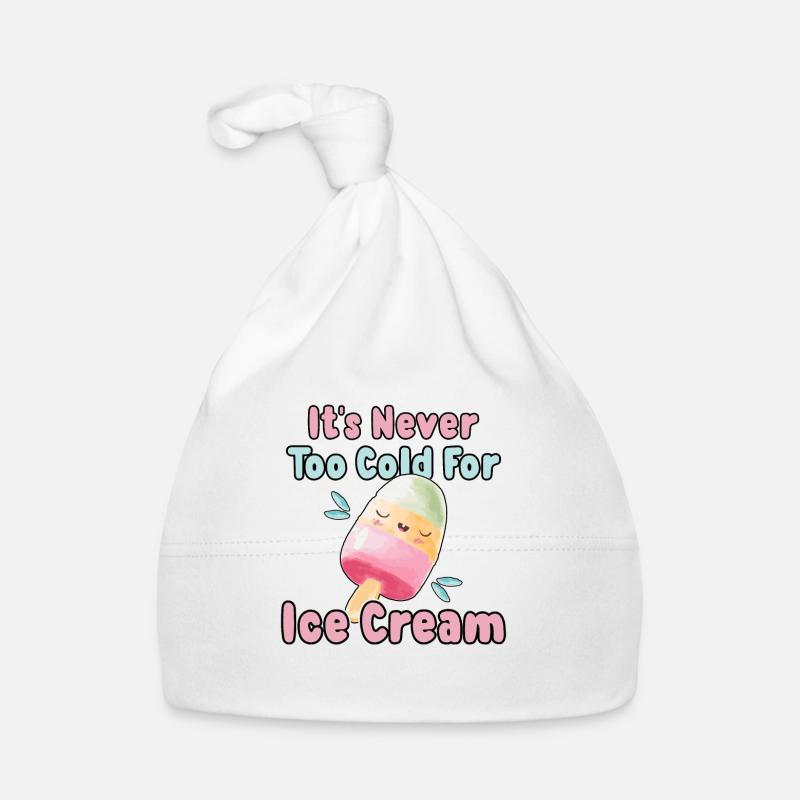 Crème glacée Crème glacée Gelato Crème glacée Cône Popsicles d’été Bonnet bio Bébé