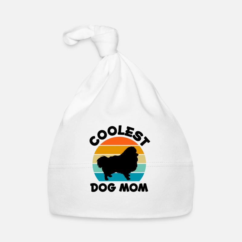 Spitz Pomeranian Zwergspitz Chien - Bonnet bio Bébé - blanc