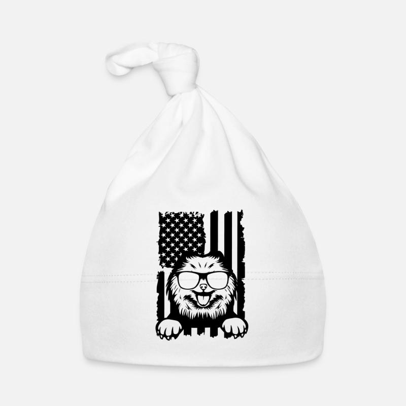 Spitz Pomeranian Zwergspitz Chien Bonnet bio Bébé