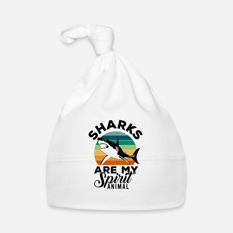 Shark, Great White Shark, Sharks, Megalodon, Shark, Hammerhead Shark Organic Baby Cap
