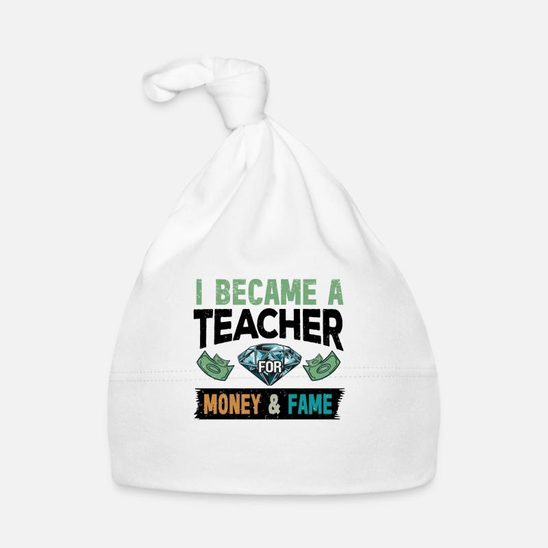 Primary School Teacher Kindergarten Educator Organic Baby Cap