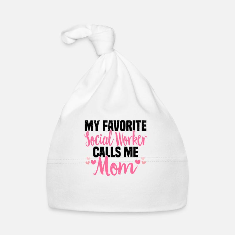 Social Work Social Work Social Work Mom Organic Baby Cap