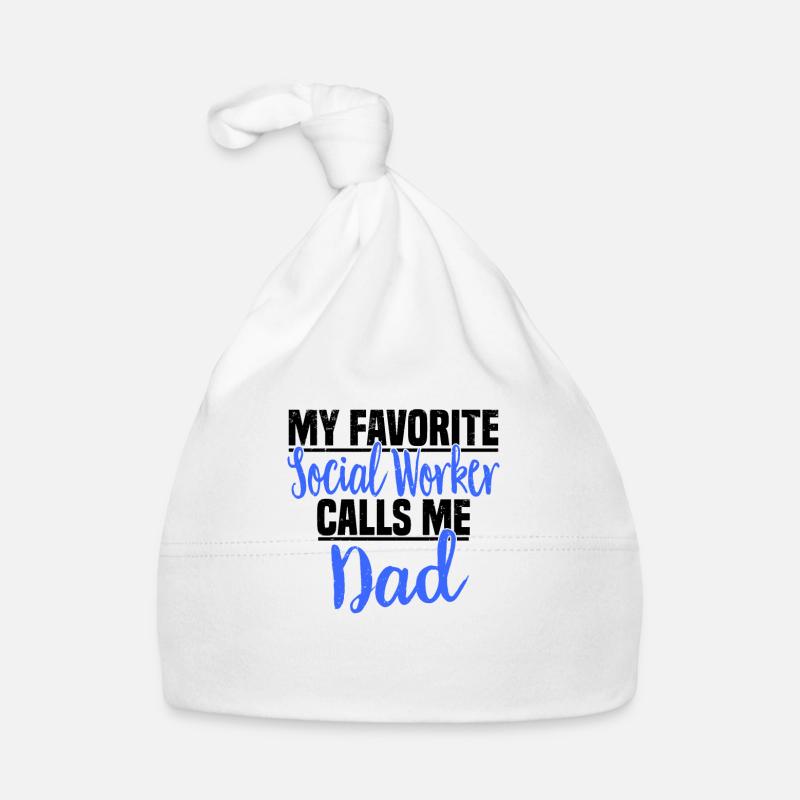 Social Work Social Work Social Work Dad Organic Baby Cap