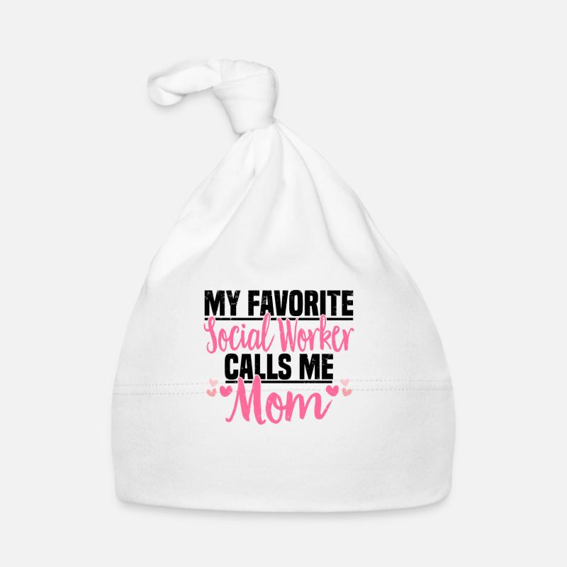 Social Work Social Work Social Work Mom Organic Baby Cap