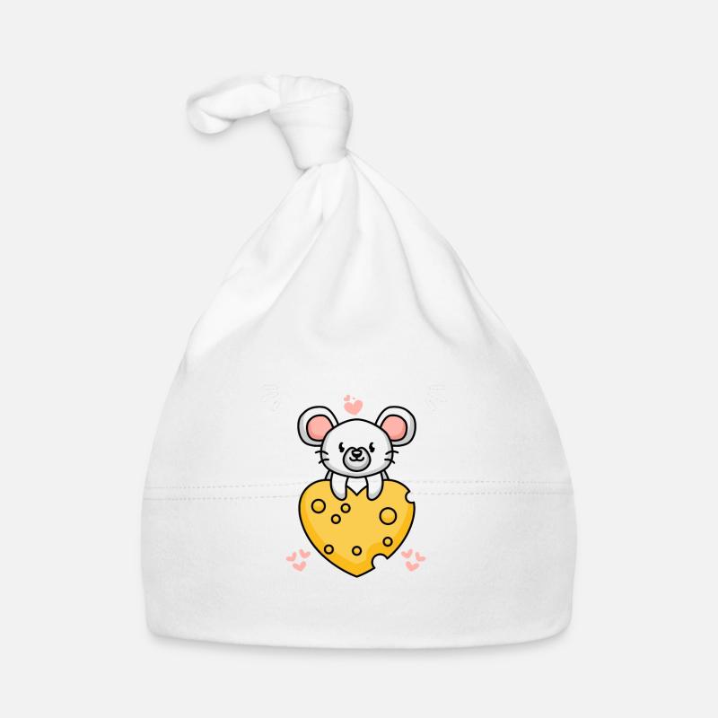 Mouse Whisperer - Souris au cœur de fromage Bonnet bio Bébé