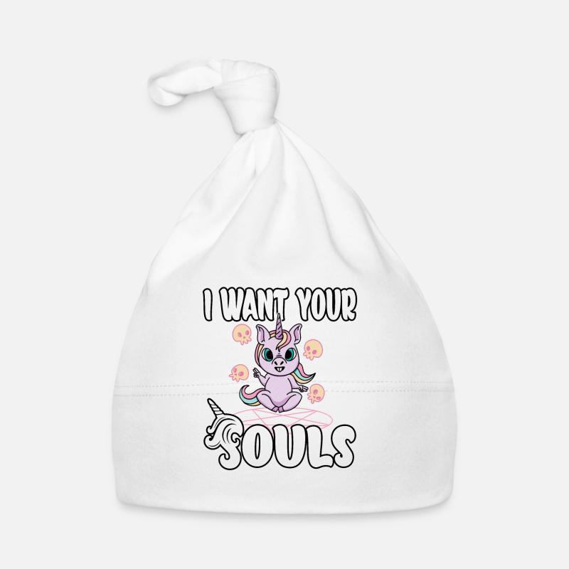 Satan Beelzebub Devil Gothic Pentagram Mystical Organic Baby Cap