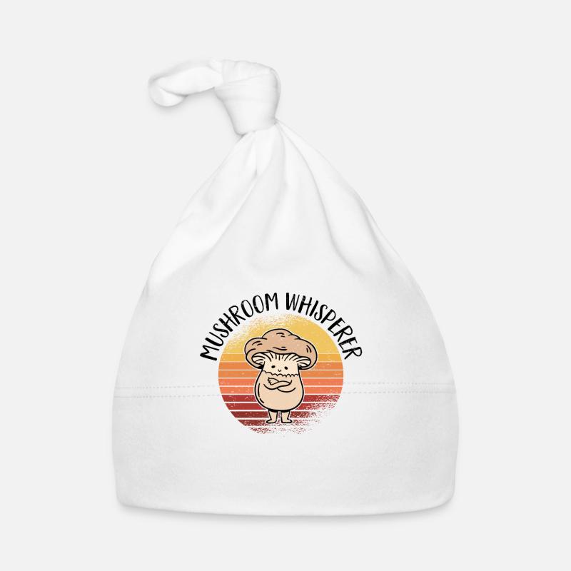 Cueilleur de champignons chasseur de champignons amateur de champignons champignons ferme Bonnet bio Bébé