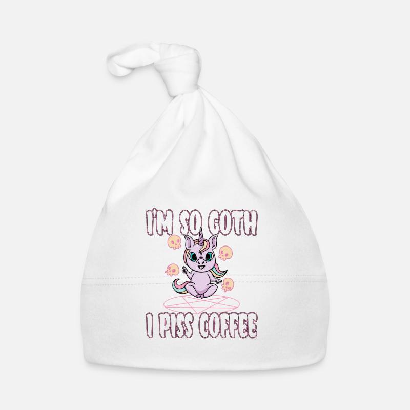 Satan Beelzebub Devil Gothic Pentagram Mystical Organic Baby Cap